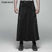 Mens Punk Long Half Skirt