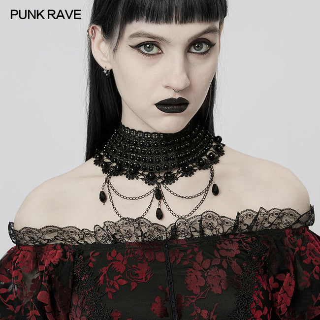 Gothic Chain Choker Necklace  Goth Chokers - Gothic Babe Co